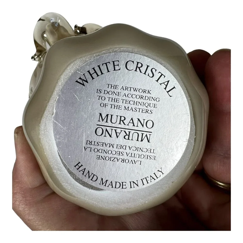 Authentic Murano‎ White Cristal Vase